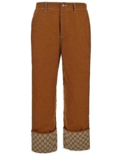 cheap gucci brown gg pants|cheap gucci pants for men.